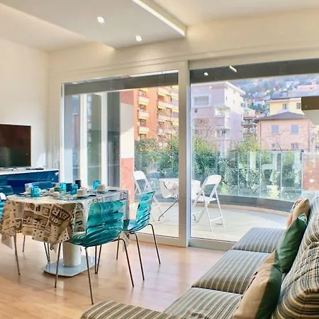 شقة Roggia By Quokka 360 - Centrally Located Flats With Parking لوغانو
